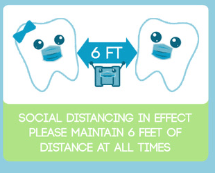 Social distancing in effect. Please maintain 6 feet of distance at all times